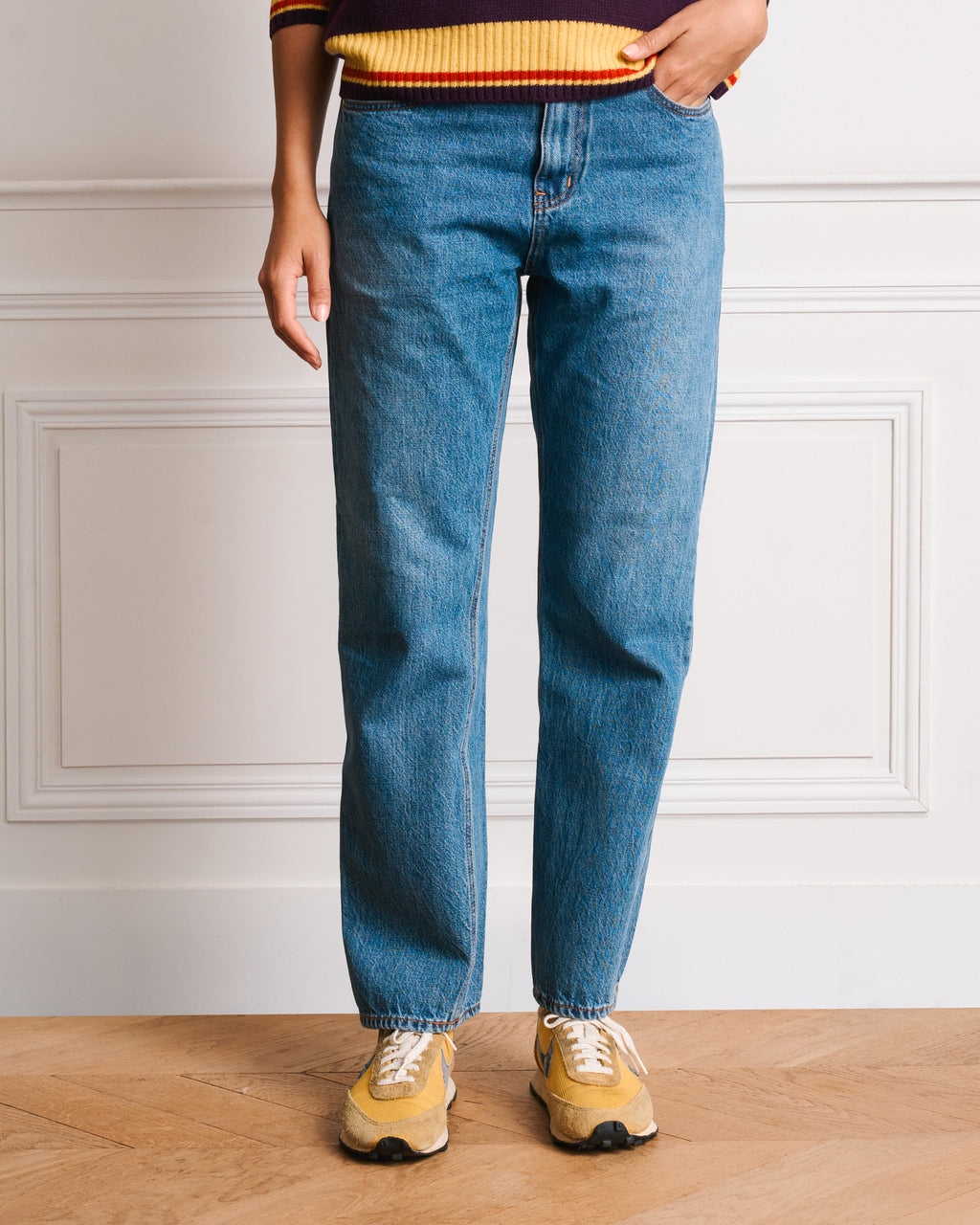 Merci - Jeans Droit Trèfle - Stonewash