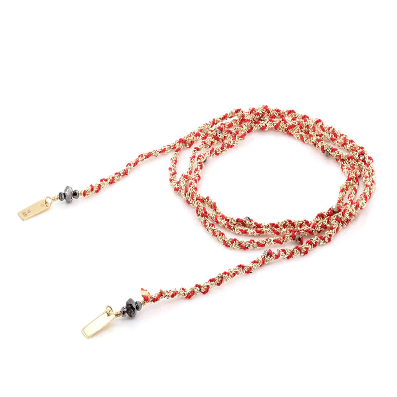 Marie Laure Chamorel - Collier n°182 - Gold Red