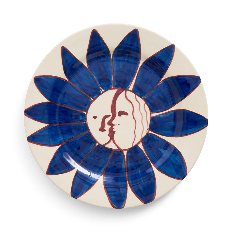 Assiette plate - Deep Blue Flower - Hay