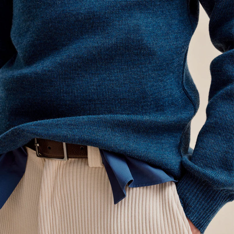 Le Minor - Pull Marin - Bleu Denim