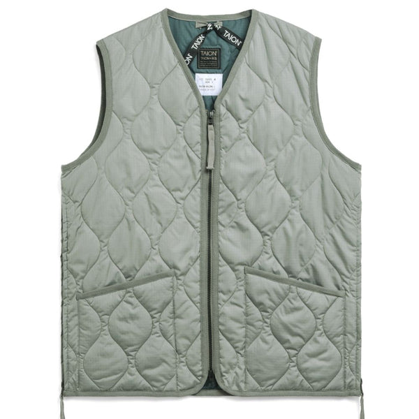 Taion - Gilet militaire col en V - Vert