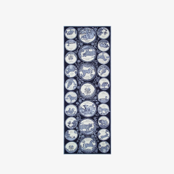 Inoui Editions - Echarpe étole 70 chance - Bleu marine