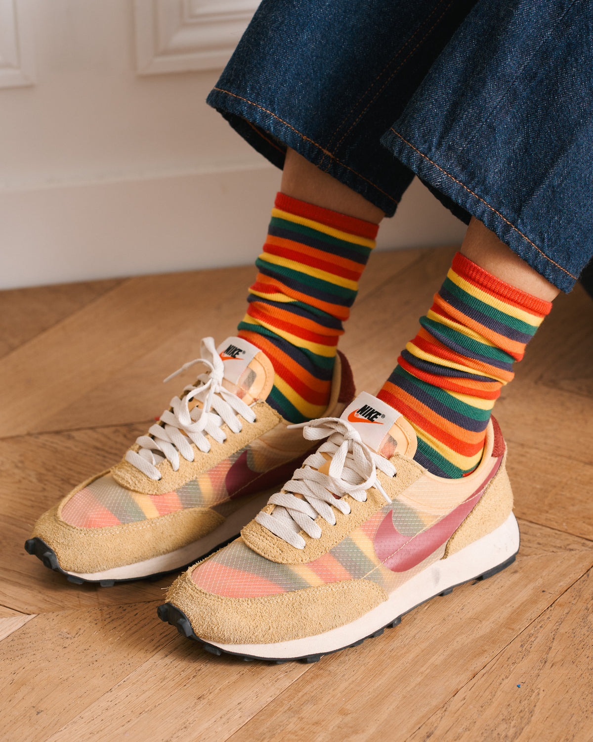 Merci - Chaussettes Coton Rayées - Multi