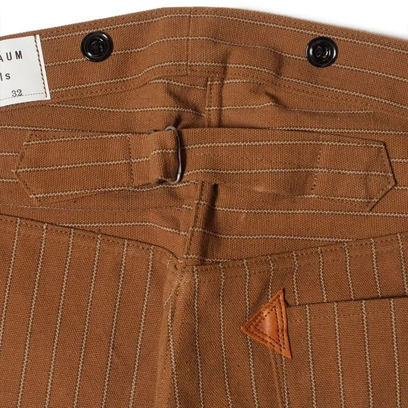 Warehouse & Co - Pantalon 1228 - Marron Rayures Canard