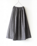 Ichi - Pinstripe Skirt - Charcoal