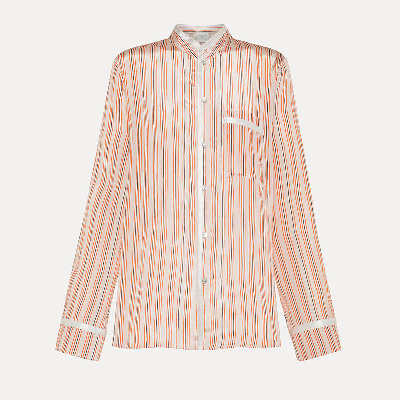 Forte_Forte - Chemise Chic Stripes - Terra