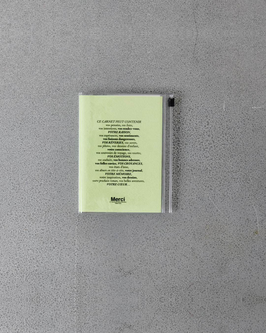 Merci - Carnet - Vert D'Eau