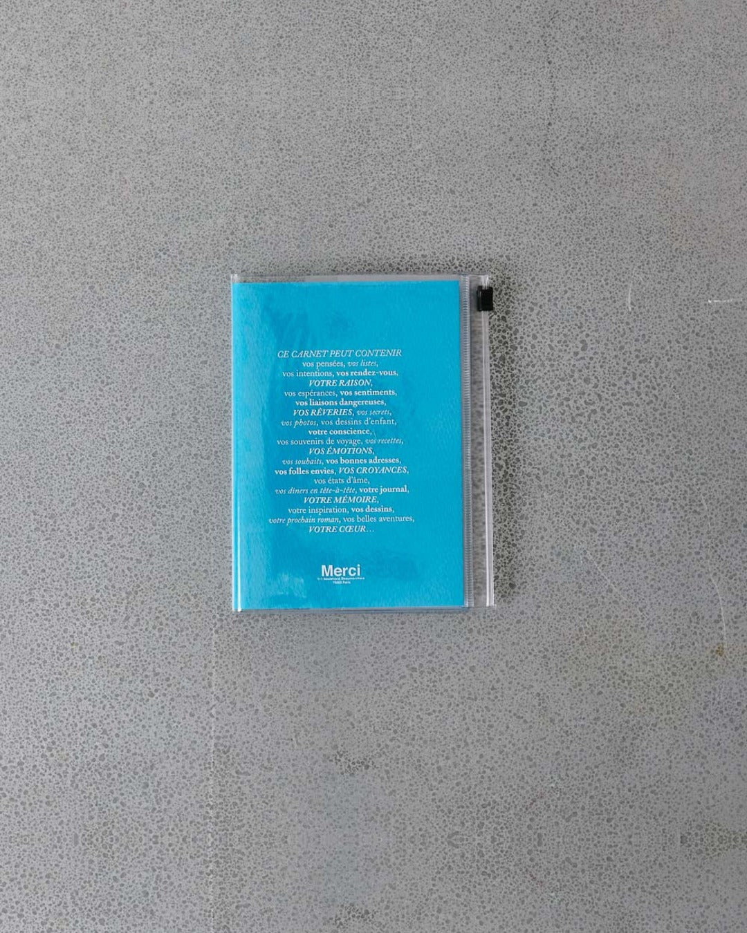 Merci - Carnet - Bleu Canard