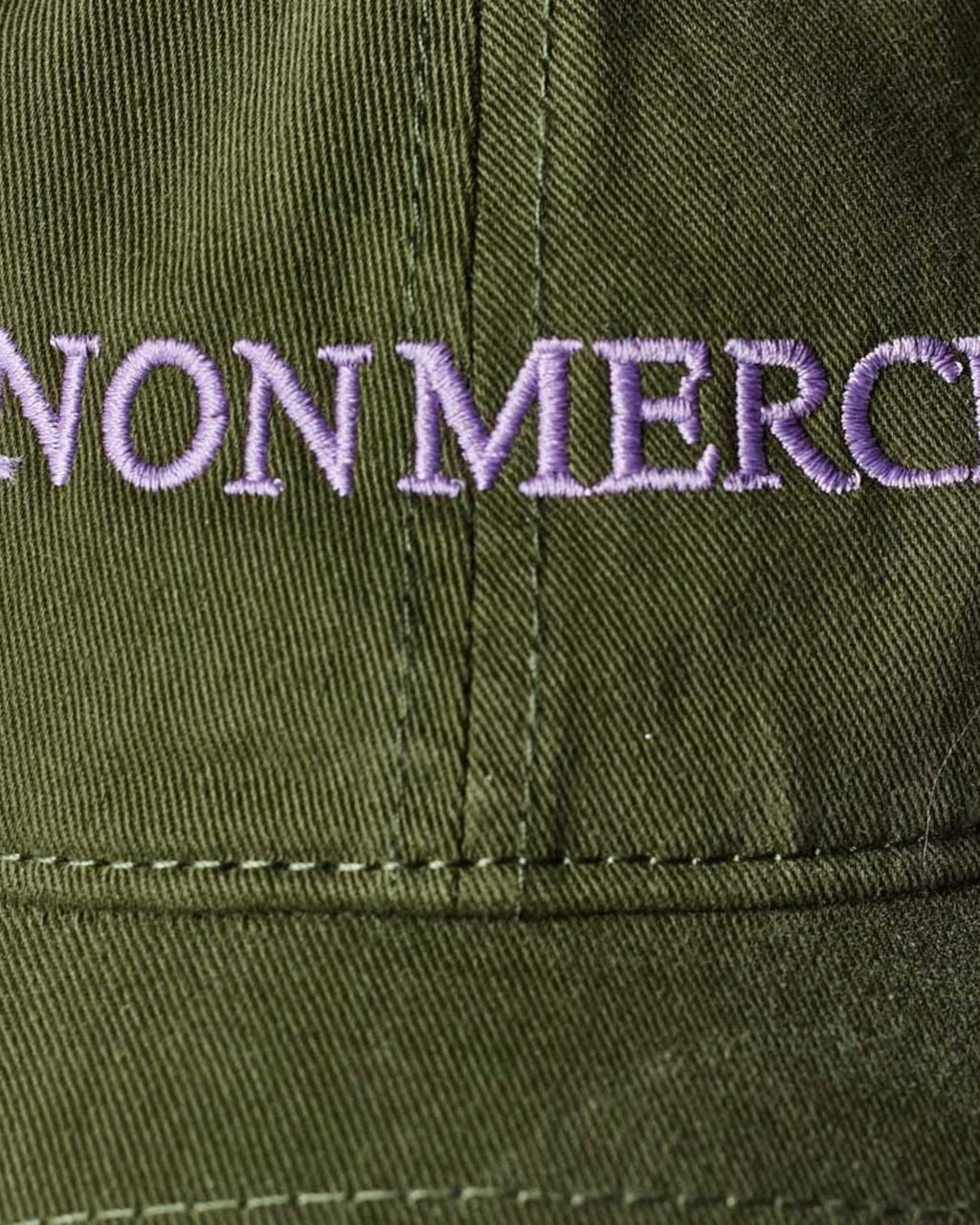 Merci - Non Merci cap - Green & Lila