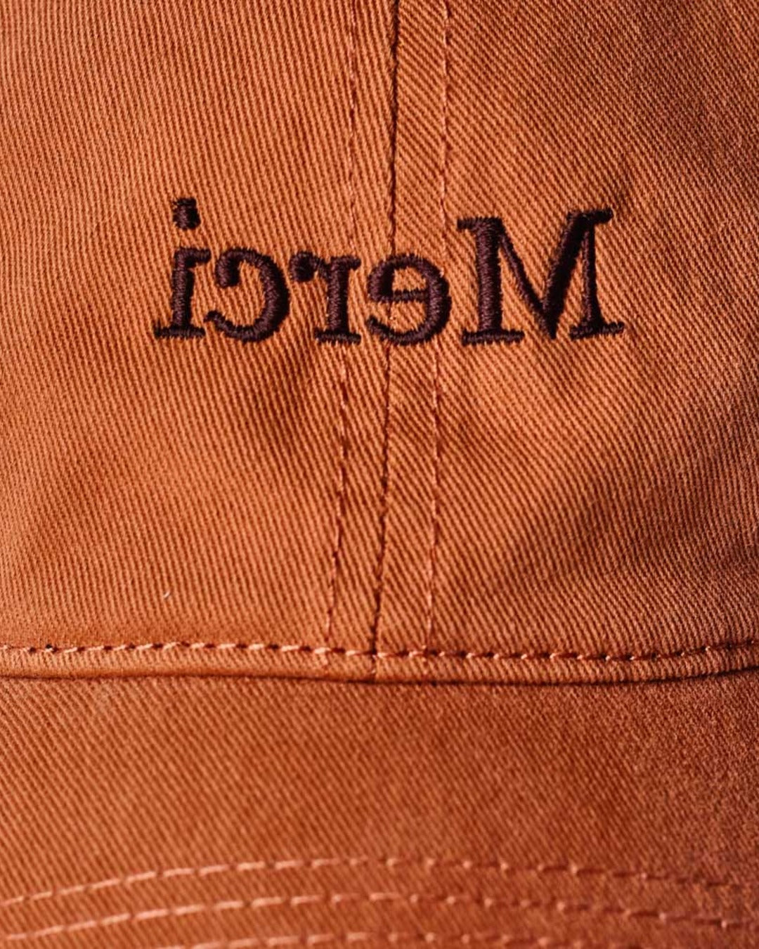 Merci - Casquette Miroir - Terracotta & Marron
