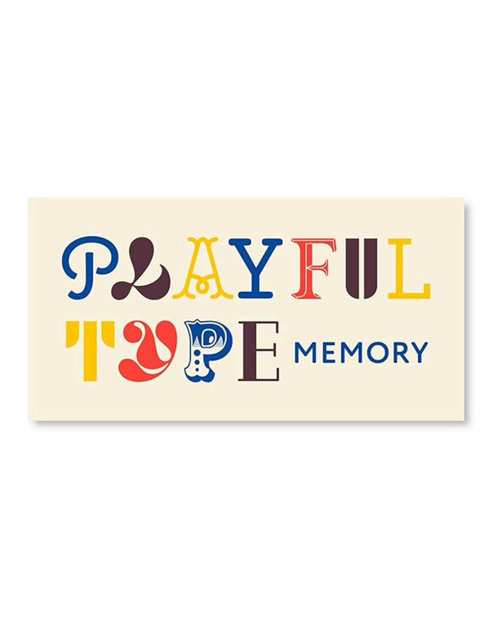 Hachette - Jeux Playful Type Memory