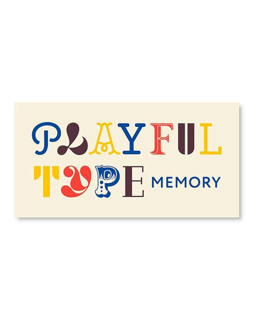 Hachette - Jeux Playful Type Memory