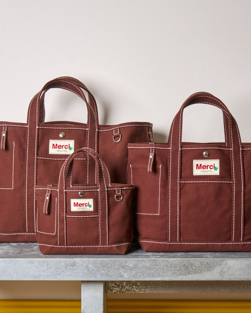 Merci - Candide shopping bag Solid - Dark Brown