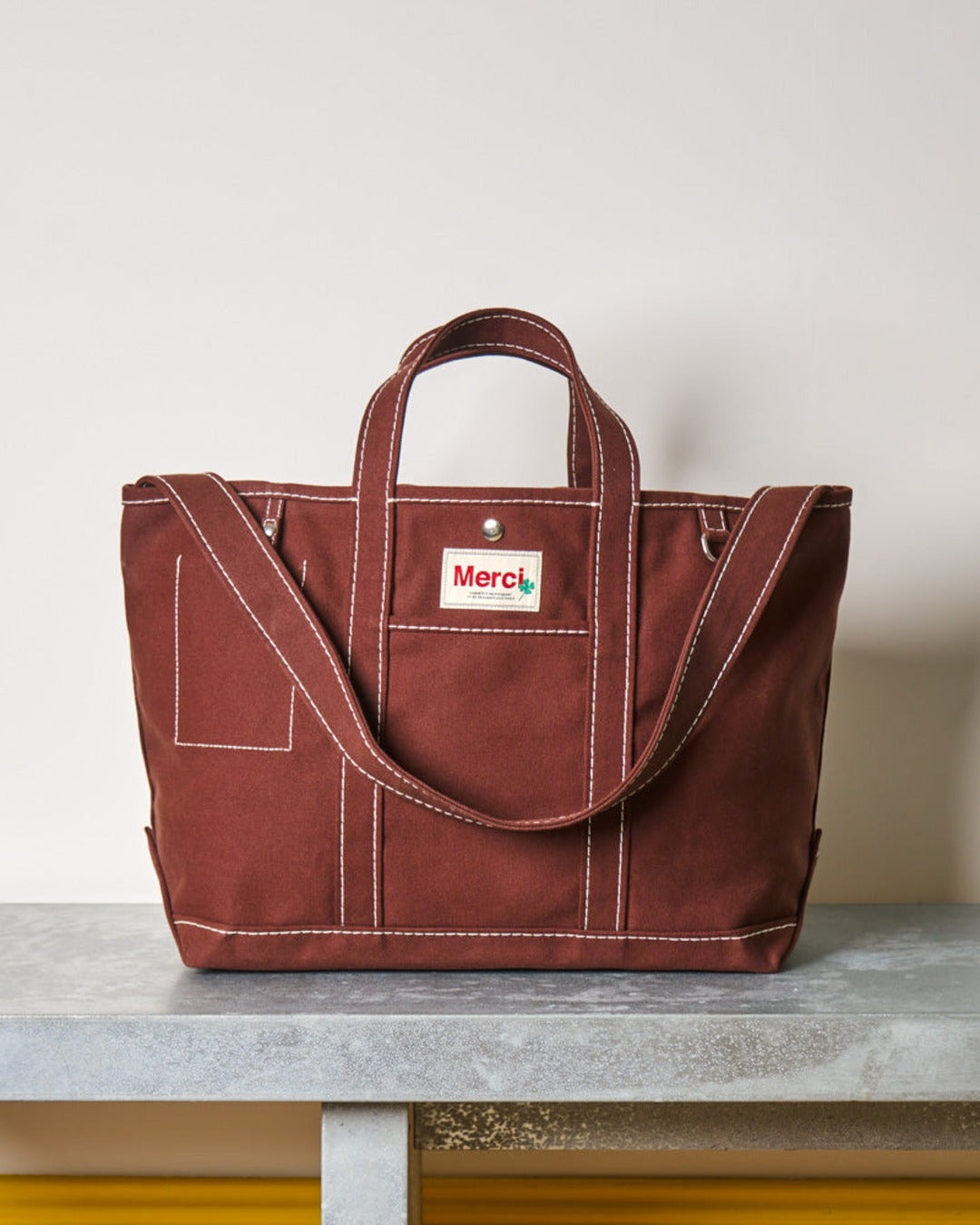 Merci - Candide shopping bag Solid - Dark Brown