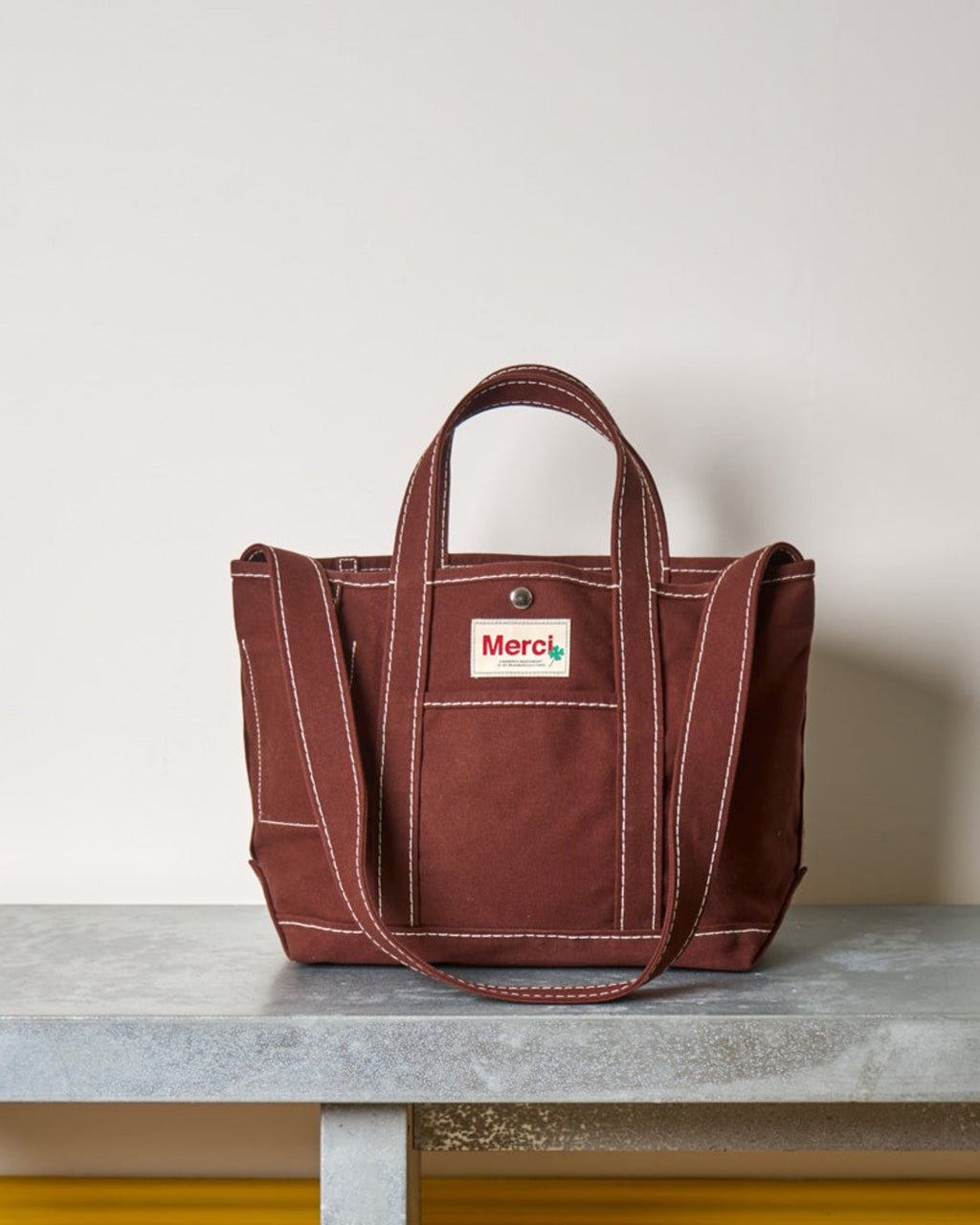 Merci - Candide shopping bag Solid - Dark Brown
