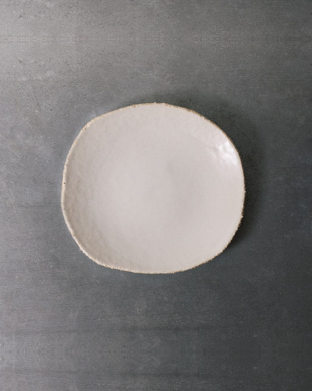 Jars Ceramistes - Assiette À Dessert En Grès Émaillé Wabi - Blanc