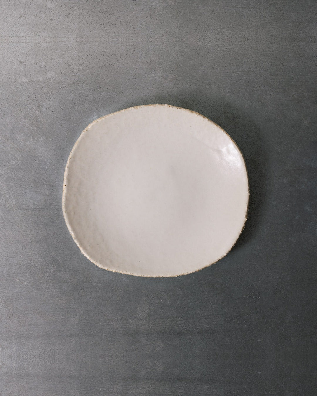 Jars Ceramistes - Assiette À Dessert En Grès Émaillé Wabi - Blanc