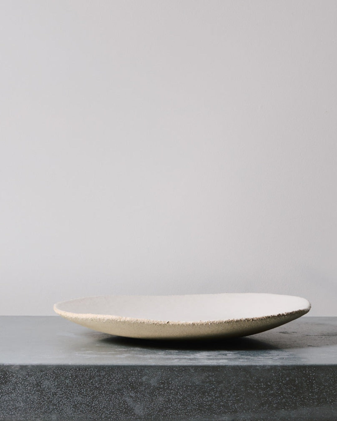 Jars Ceramistes - Assiette Plate En Grès Émaillé Wabi - Blanc