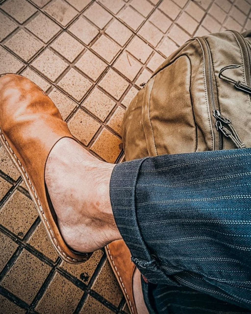 Vibae - Roma clogs - Cognac brown