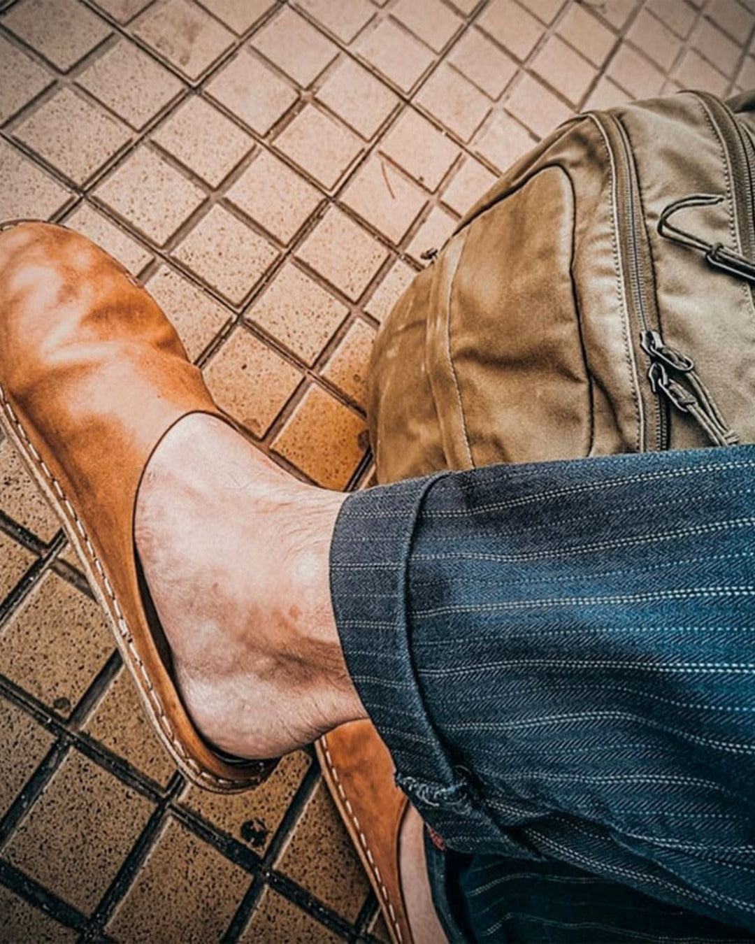 Vibae - Roma clogs - Cognac brown
