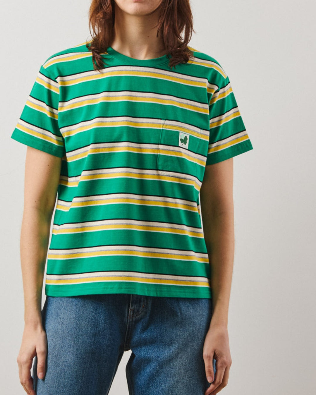 Merci - T-Shirt Lola Stripes - Vert