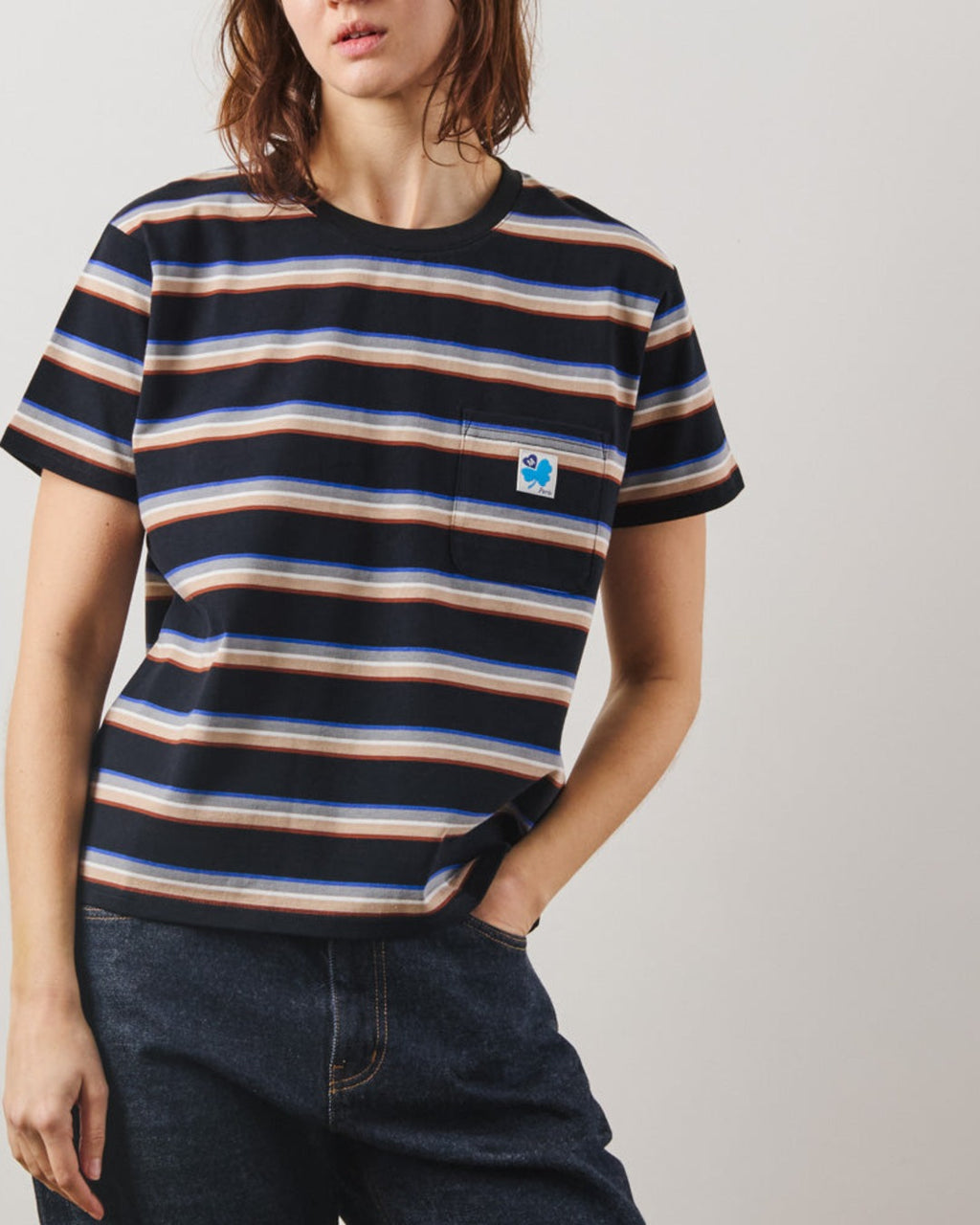 Merci - Lola Stripes T-Shirt - Black