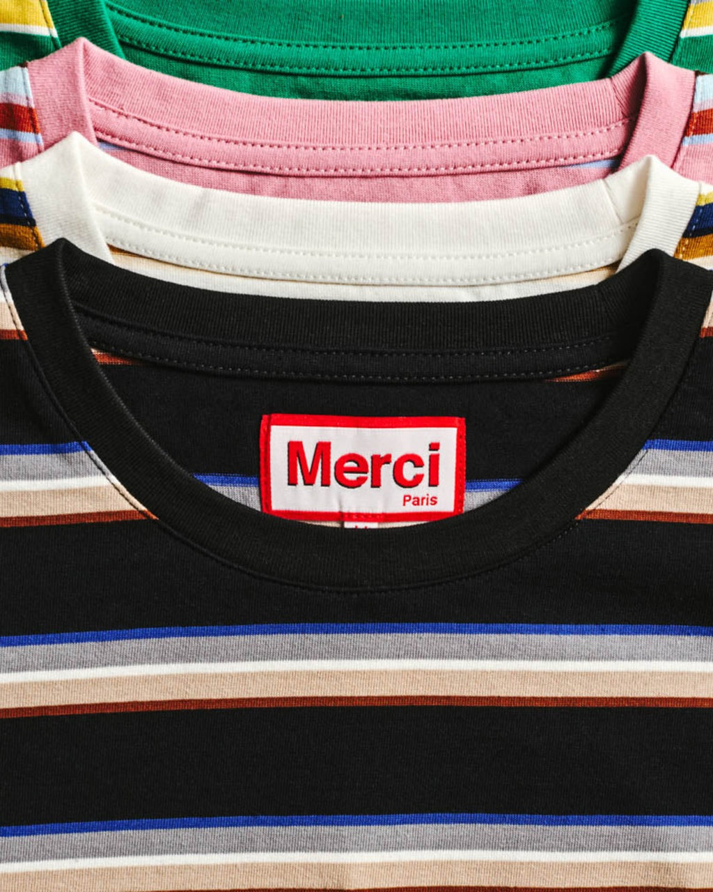 Merci - Lola Stripes T-Shirt - Black