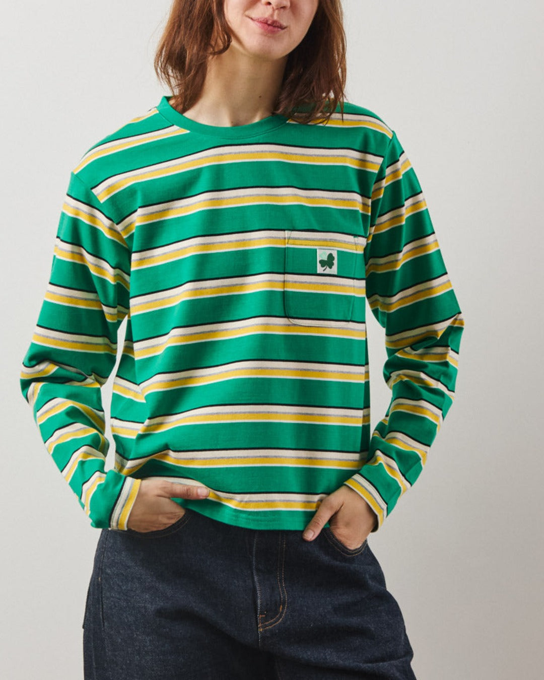 Merci - T-Shirt Nora Stripes - Vert