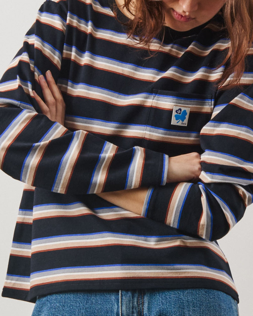 Merci - Nora Stripes T-Shirt - Black