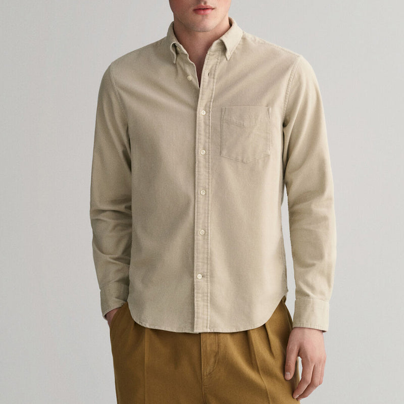 GANT - Chemise Velours - Putty