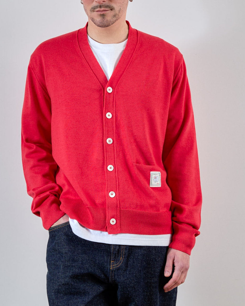 Merci - Cardigan Maximilien - Rouge