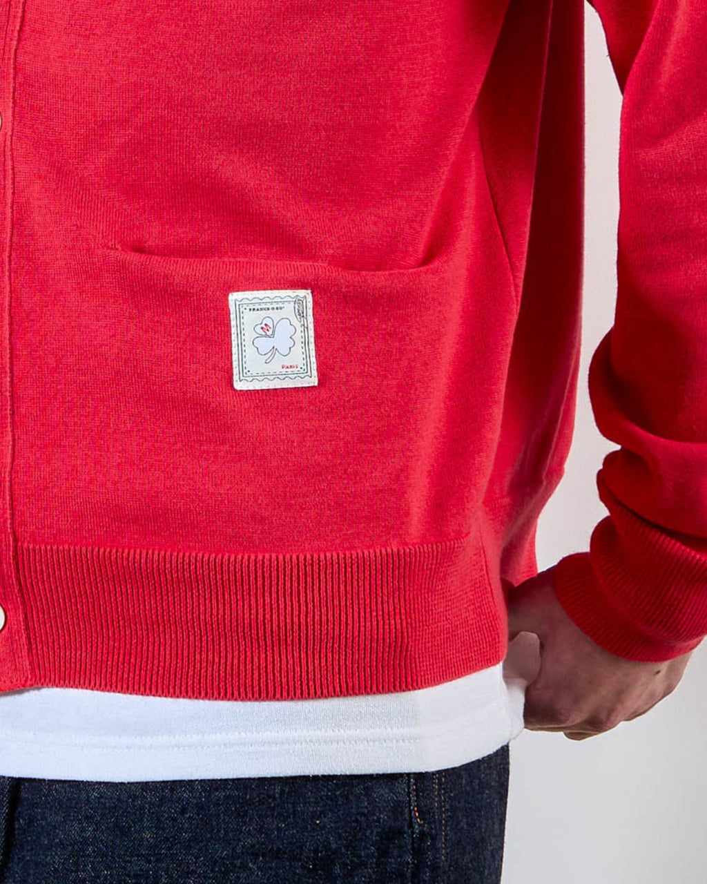 Merci - Cardigan Maximilien - Rouge