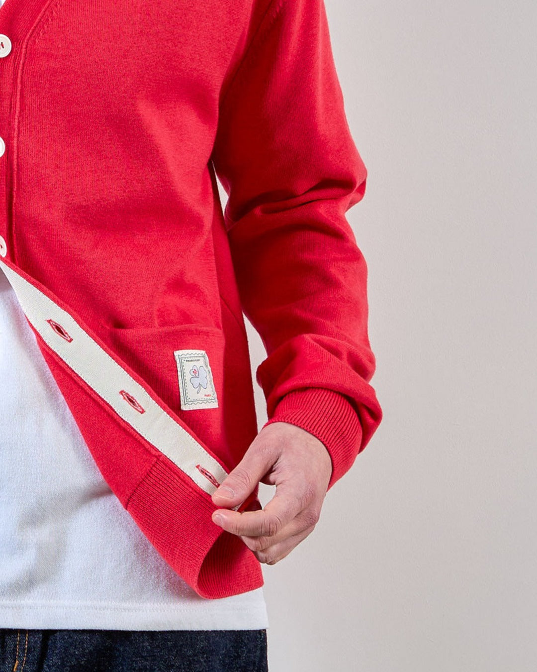 Merci - Cardigan Maximilien - Rouge