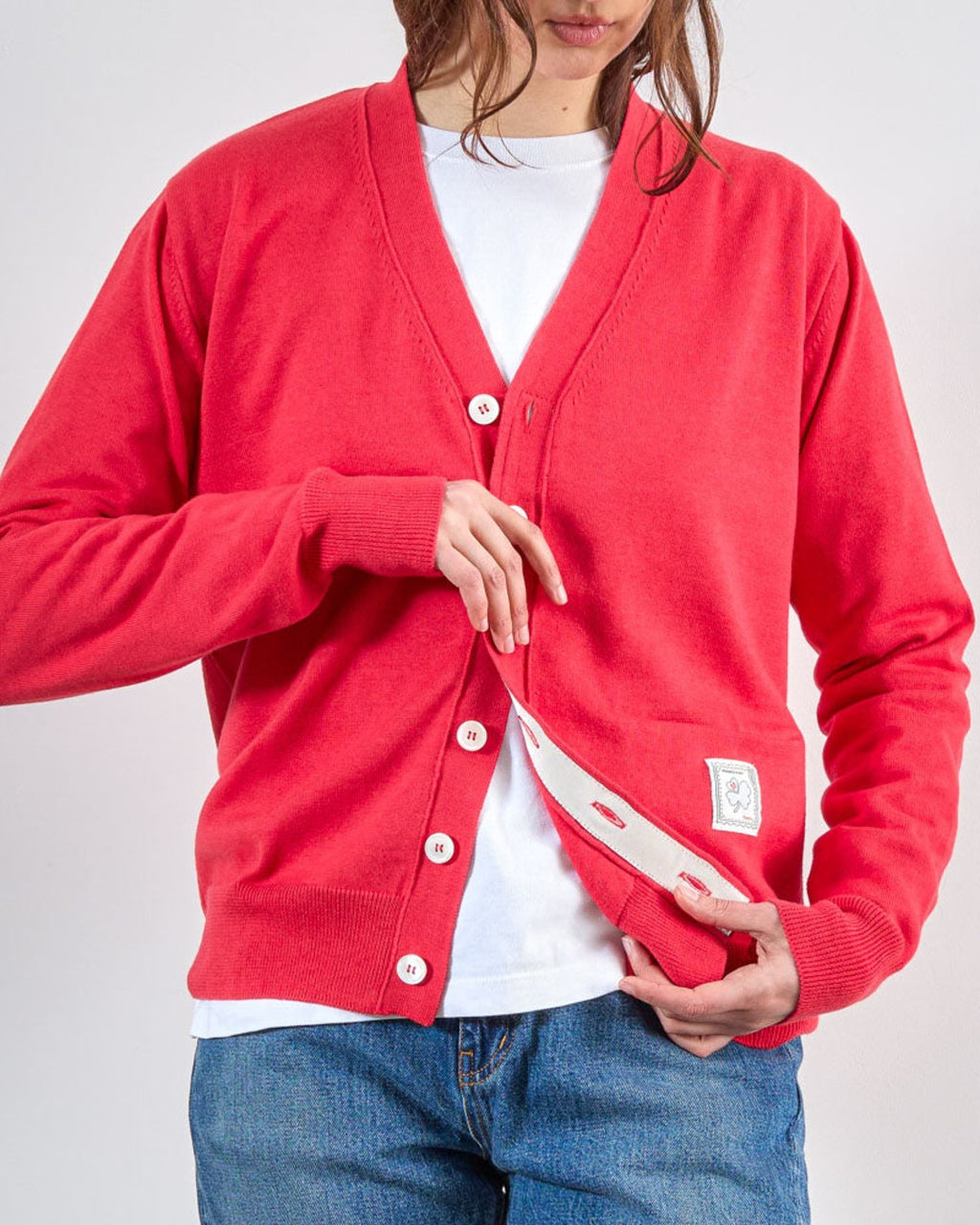 Merci - Cardigan Maximilien - Rouge