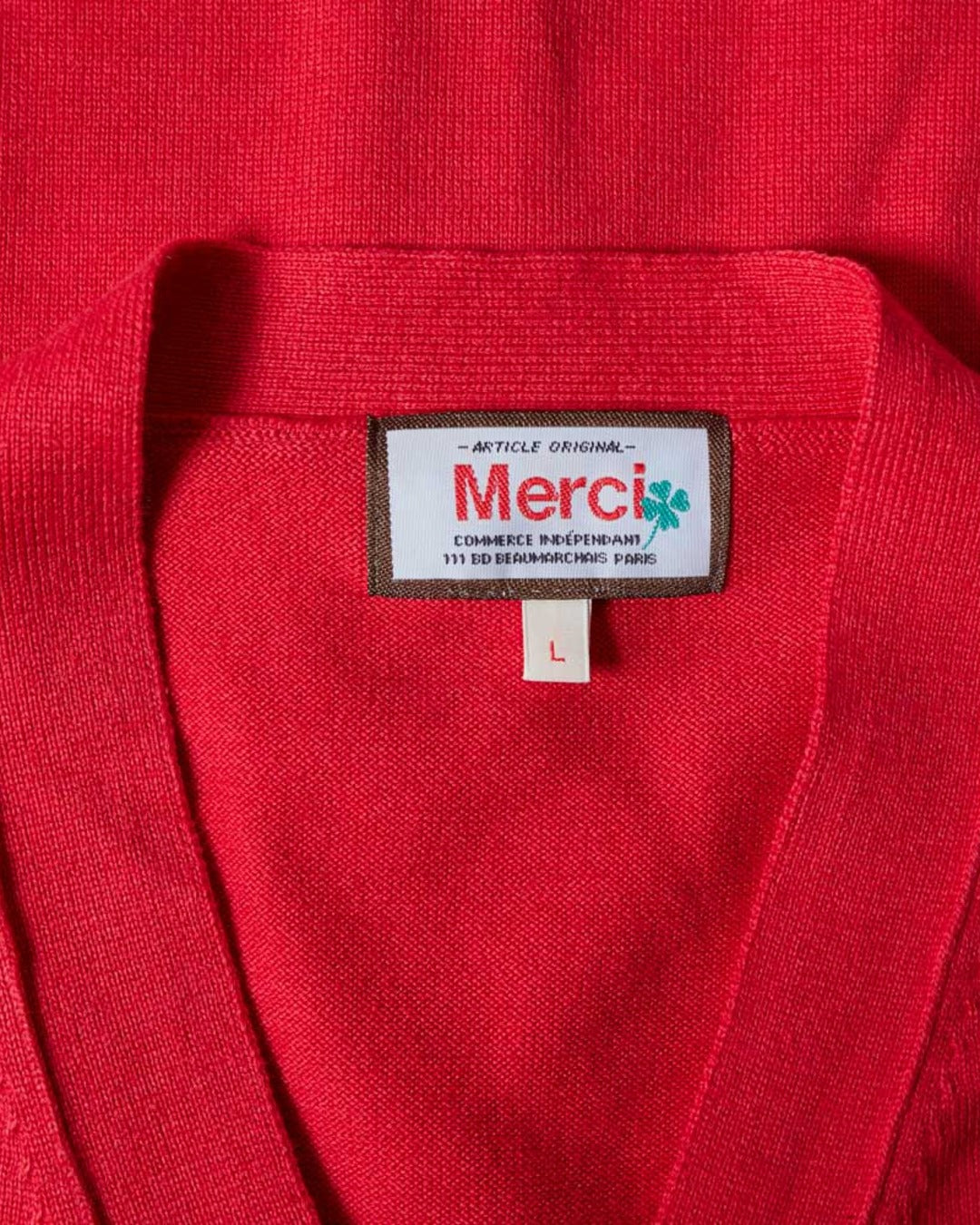 Merci - Cardigan Maximilien - Rouge