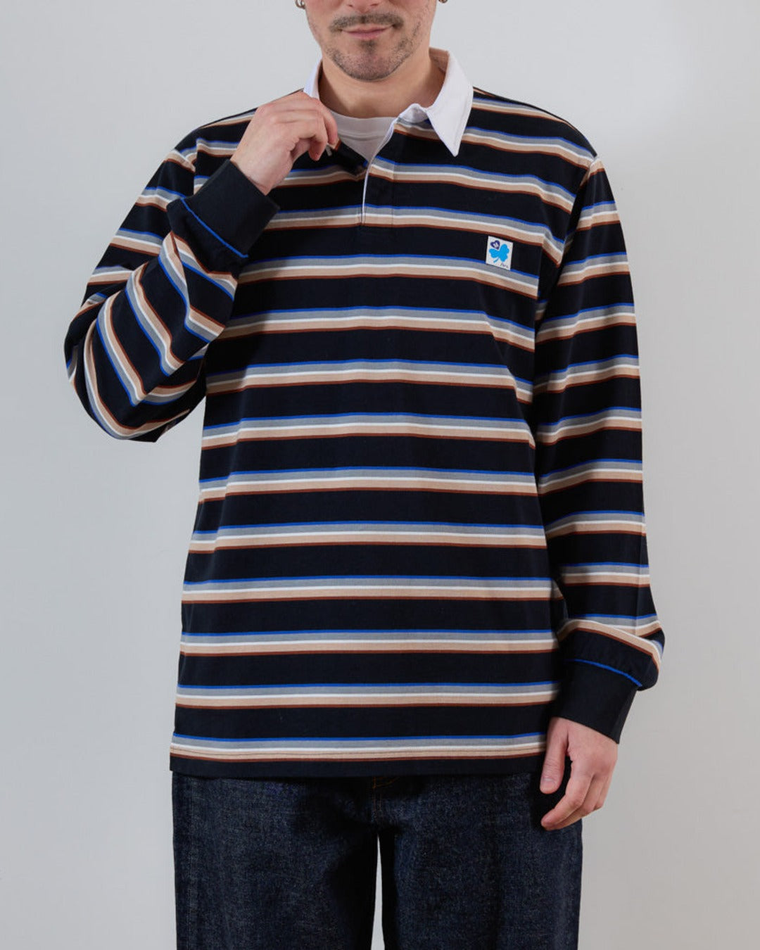 Merci - Polo Caden Stripes - Noir