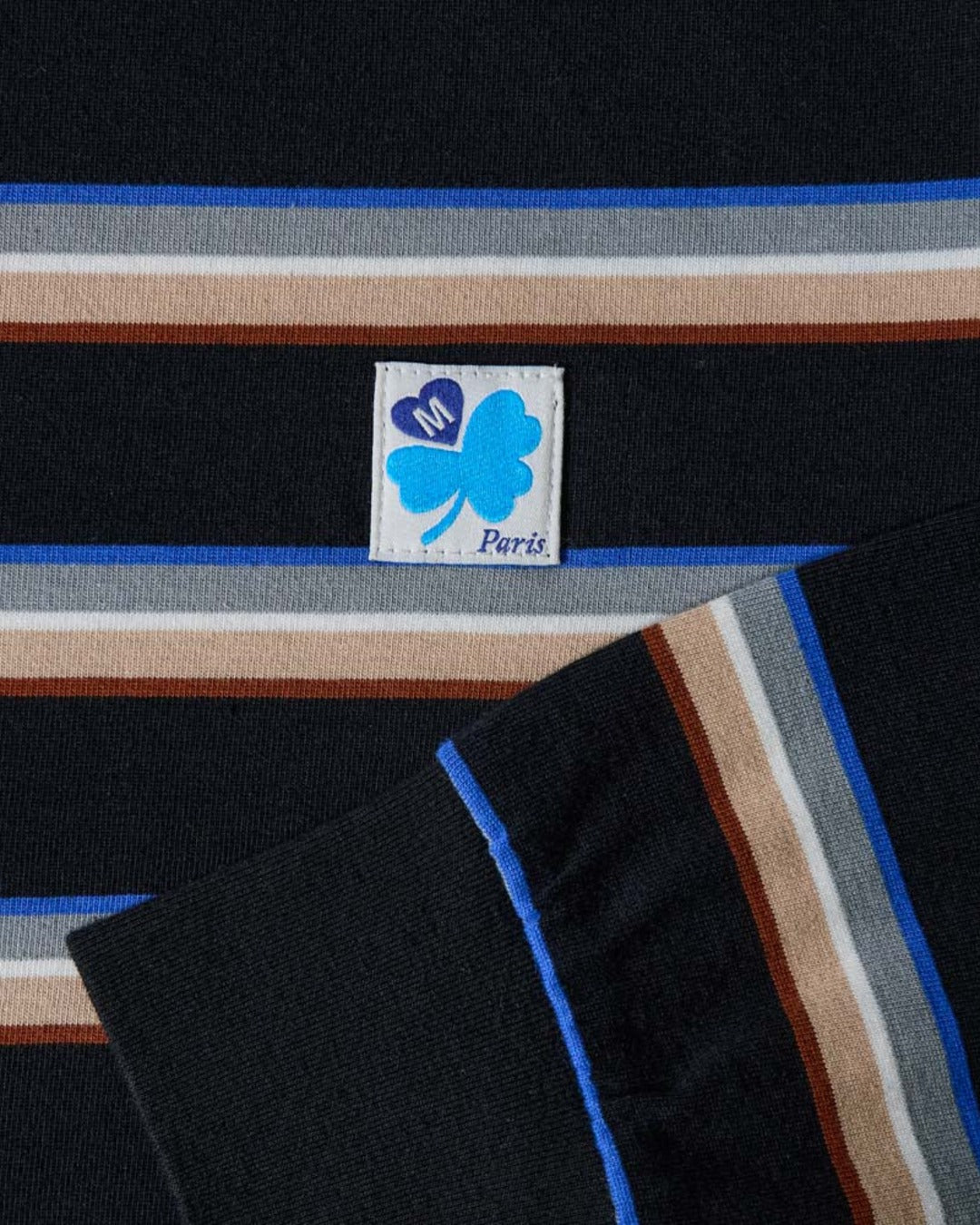 Merci - Polo Caden Stripes - Noir