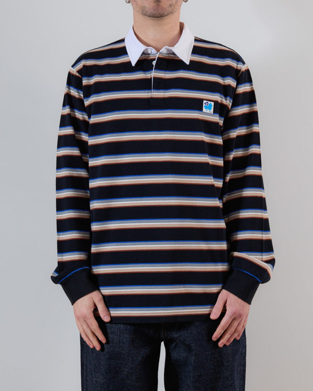 Merci - Polo Caden Stripes - Noir