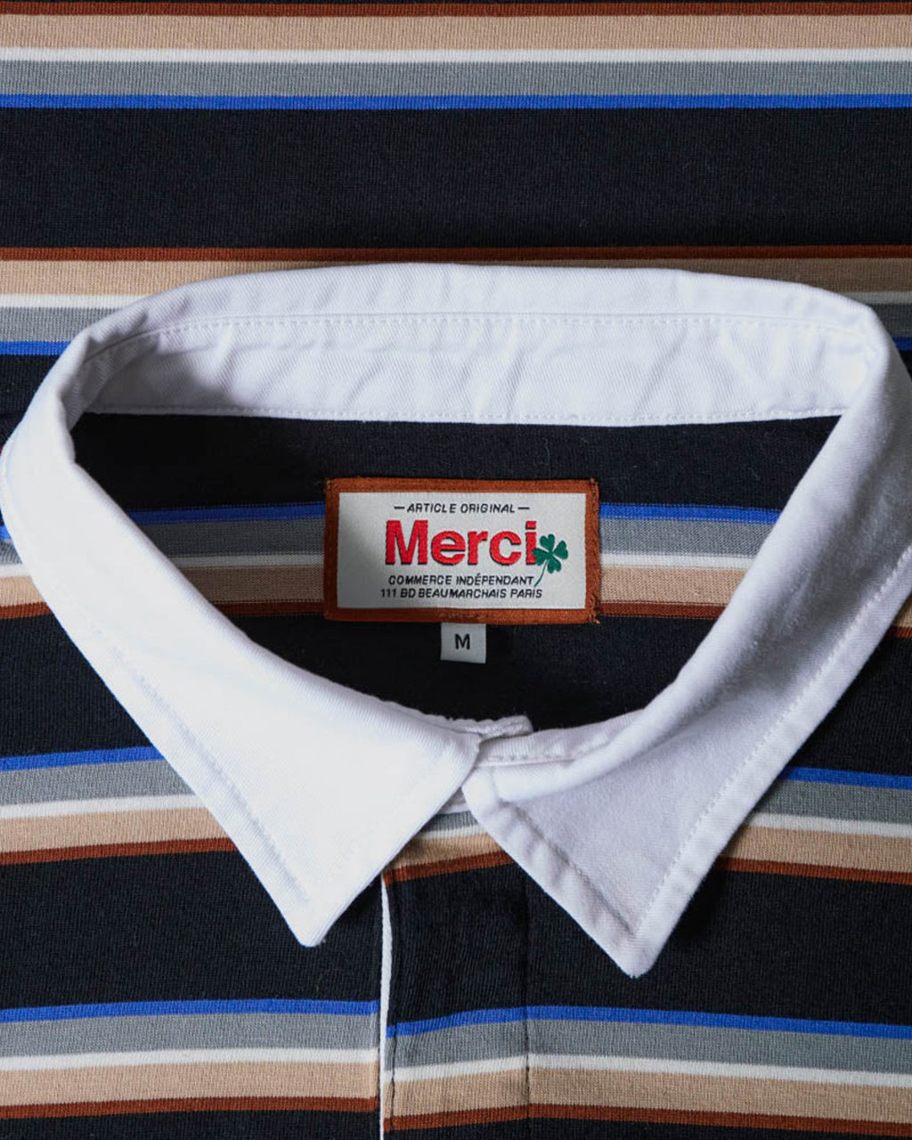 Merci - Polo Caden Stripes - Noir