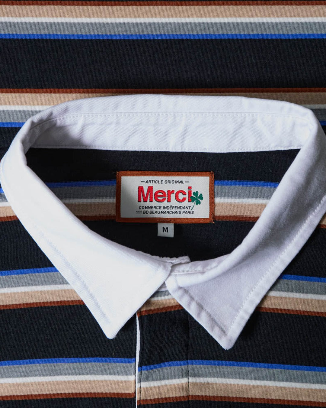 Merci - Polo Caden Stripes - Noir