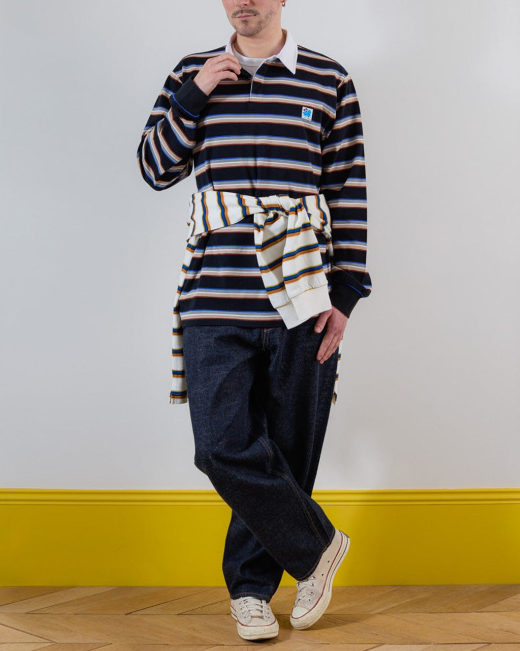 Merci - Polo Caden Stripes - Noir