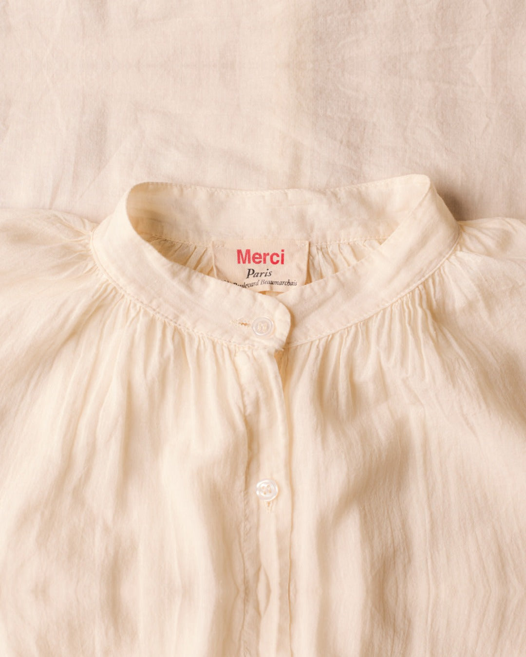 Merci - Victoria Shirt - White Burro