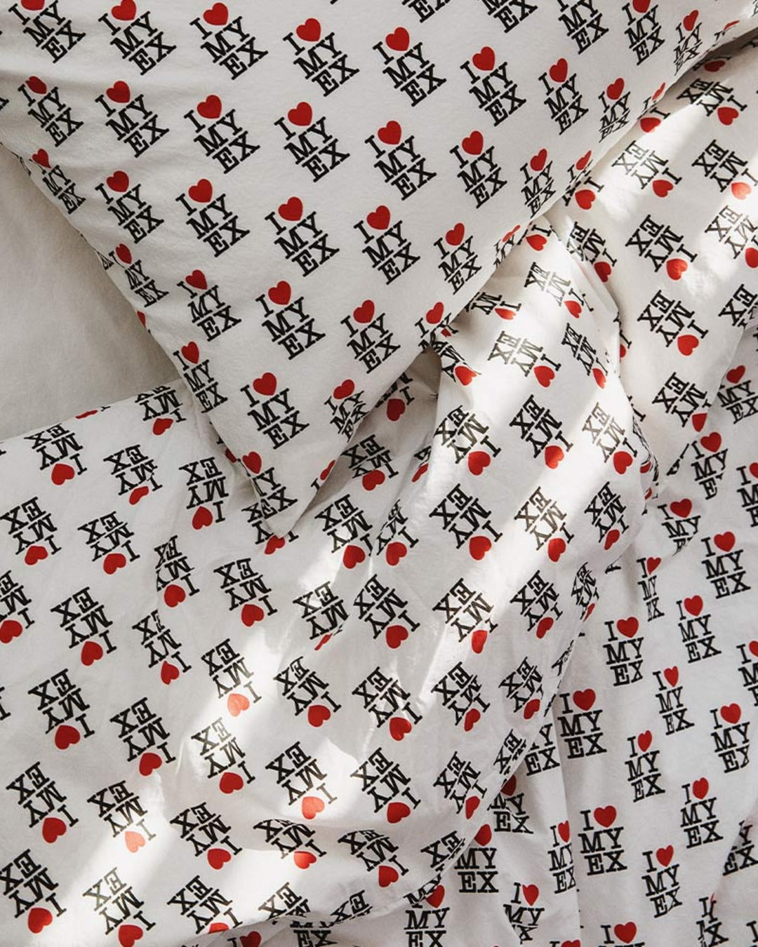 Merci x Carne Bollente - Housse De Couette En Percale De Coton I Love My Ex