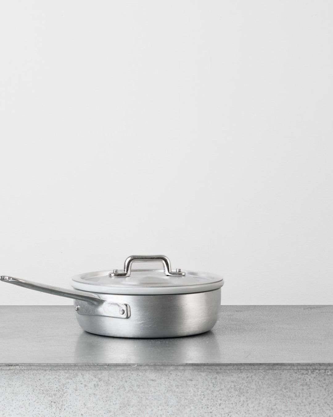 Italo Ottinetti - Poêle Avec Couvercle En Aluminium