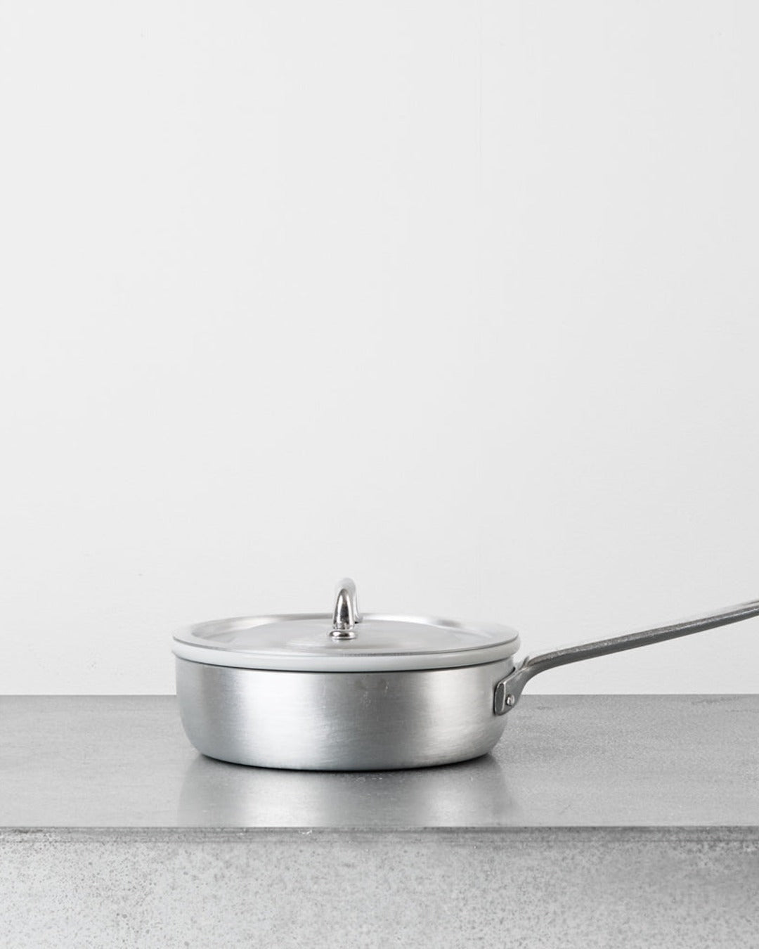 Italo Ottinetti - Poêle Avec Couvercle En Aluminium