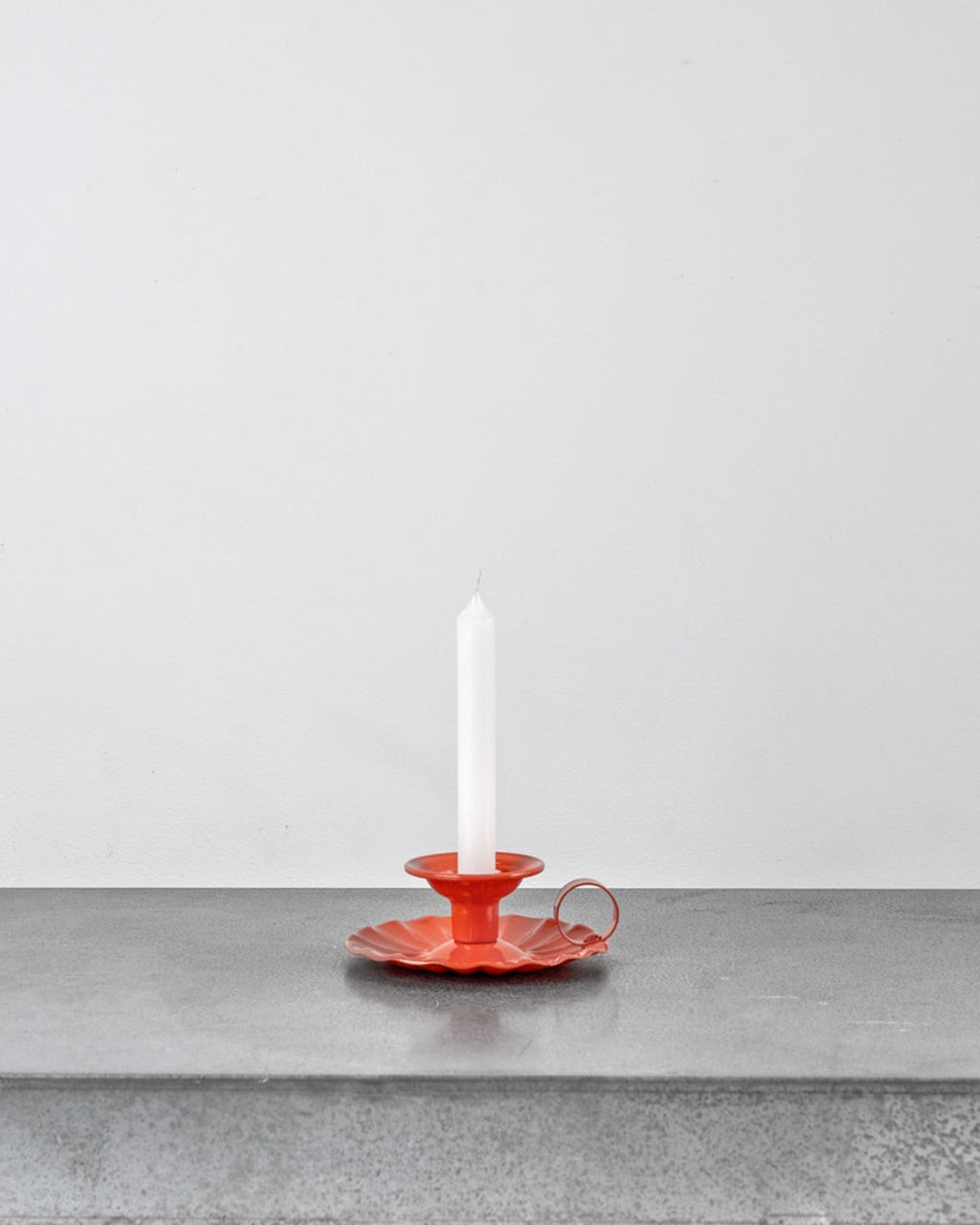 Italo Ottinetti - Bougeoir En Aluminum - Orange