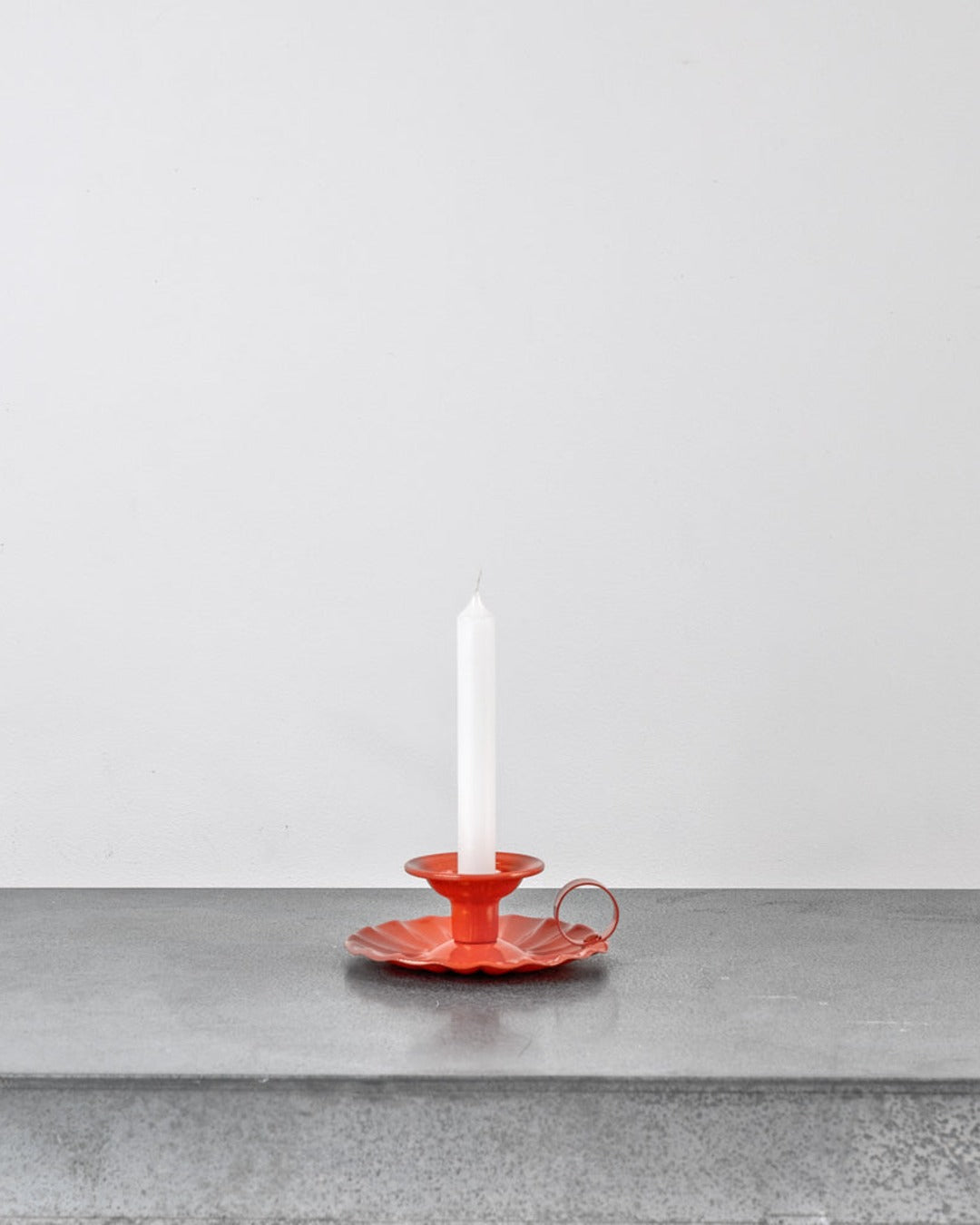 Italo Ottinetti - Bougeoir En Aluminum - Orange