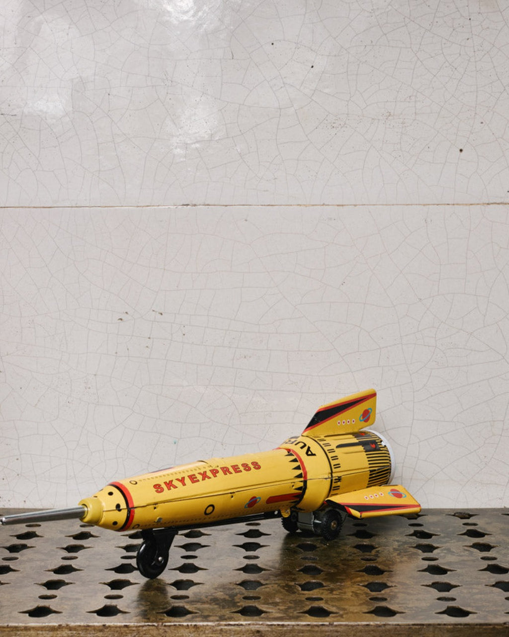 Die Blechfabrik - Jouet - Fusée Spatiale Jaune