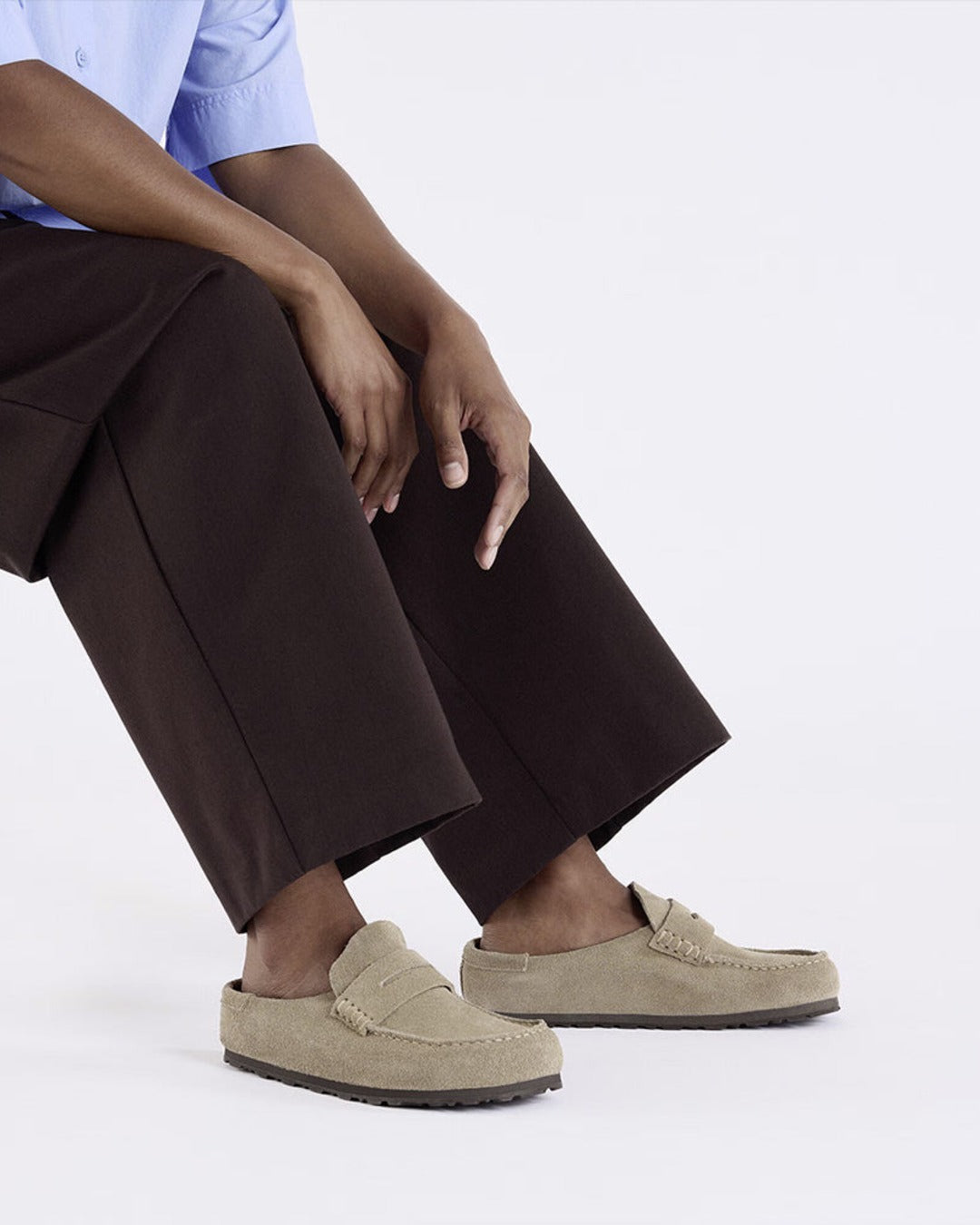 Birkenstock - Mocassins Naples Wrapped Leve - Taupe
