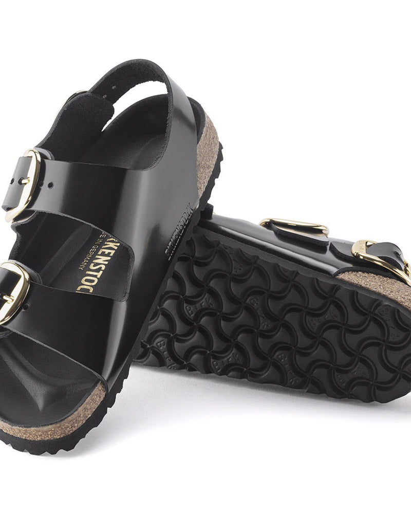 Birkenstock - Sandales Milano Big Buckle - Noir – Merci Paris